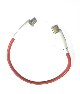 Craft World Micro USB Cable 0.65 m Usb C To Micro Usb Cable(Compatible with Type C To Micro Usb To Usb C To Usb Micro Cable For, Red White, One Cable)