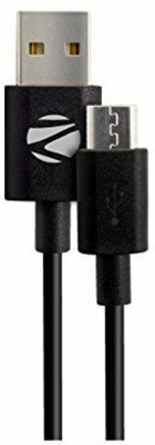 ZEBRONICS Micro USB Cable 1 m UMC100(Compatible with All Android Smart Phone and Computers, Black)