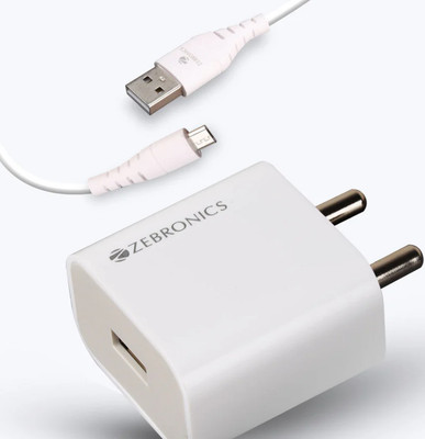 ZEBRONICS Micro USB Cable 1 m Zeb-MA200 with Micro USB(White)(Compatible with Office & Home Use, White, One Cable)