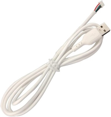 CHAMPION Micro USB Cable 1 m Startek PVC Cable(Compatible with Personal Computer, Finger Print Scanner, White, One Cable)