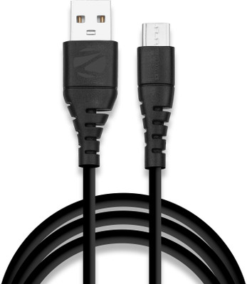 ZEBRONICS Micro USB Cable 2 A 1 m ZEB- MU2100V(Compatible with Smart Phone, Black)