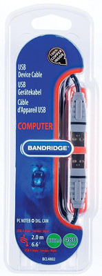 DEVBHOOMI Micro USB Cable 2 m DB-Bandridge BCL4802-2.0M USB Device Cable(Compatible with COMPUTER, Grey)