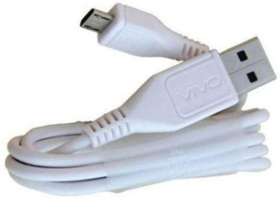 SANNO WORLD Micro USB Cable 1.012 m Charging Cable compatible for All VIVO/ Phones FAST CHARGING CABLE(Compatible with All Mobile Vivo, Oppo, Samsung, Gionee and Mi, Vivo phones, White, One Cable)