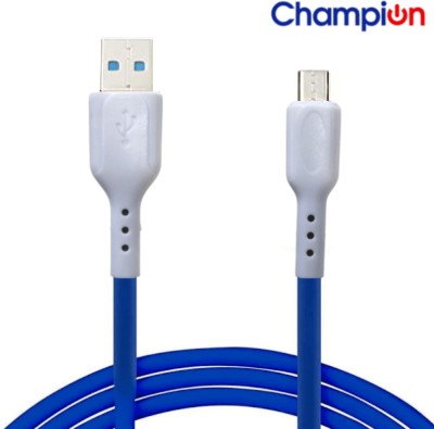 CHAMPION Micro USB Cable 1 m Champ521(Compatible with Mobile Phone, Blue, One Cable)