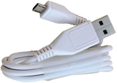 SANNO WORLD Micro USB Cable 4 A 1.2023 m Fast Charging Y91i, Y91, Y93, V9 Youth, Y81, Y66(Compatible with ALL MOBILE DEVICES, Off White, One Cable)