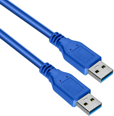 HITRIME Micro USB Cable 1.5 m Super Speed USB 3.0 Male to Male Cable for Data Transfer Hard Drive Enclosures(Compatible with Data Transfer Hard Drive Enclosures, Printer, Modem, Personal Compute, Blue, One Cable)