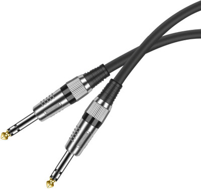 EKAAZ Mono Audio Cable 10 m TRS Cable, Quarter inch 1/4 TRS to TRS Balanced Stereo Audio Cable Male to Male Guitar Cable(Compatible with studio monitors, electric guitar, bass, or keyboard to an amplifier mixer, amplifiers, Black) EKAAZ Mono Audio Cable 10 m TRS Cable, Quarter inch 1/4 TRS to TRS Balanced Stereo Audio Cable Male to Male Guitar Cable(Compatible with studio monitors, electric guitar, bass, or keyboard to an amplifier mixer, amplifiers, Black)