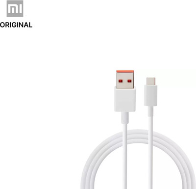 Mi USB Type C Cable 6 A 1 m TPE H26250(Compatible with Mobile, White, One Cable)