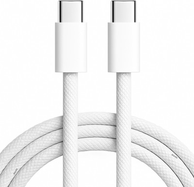 RoarX USB Type C Cable 6 A 1 m Nylon Braided Braided 25 watt Samsung type c cable for fast charging braided type c data cable compatible with Samsung Galaxy Phones A14 A73 F14 M34 S20 FE S21 FE(Compatible with Samsung Galaxy A34 A54 A23 S23 F34 S22 F54 A14 F14 F23 Samsung data cable, White, One Cabl
