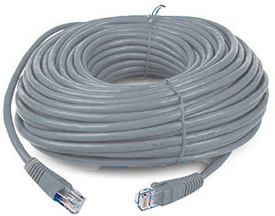 TERABYTE Patch Cable 25 m 25 Meter Ethernet Cable CAT6 Network Internet Cable RJ45 LAN Wire High Speed(Compatible with Laptop, PC, Router, Modem, Grey, One Cable)