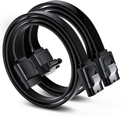 TAAPSEE Patch Cable 0.4 m 1-Pack SATA Data Cables 90 Degree + 1-Pack SATA 3 Cable Straight to Straight(Compatible with HDD, SSD, CD and DVD Drives, Black, Pack of: 2) TAAPSEE Patch Cable 0.4 m 1-Pack SATA Data Cables 90 Degree + 1-Pack SATA 3 Cable Straight to Straight(Compatible with HDD, SSD, CD and DVD Drives, Black, Pack of: 2)