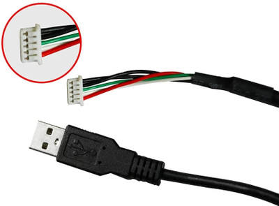 TAAPSEE Power Cord 1.2 m 2.0 USB Data Cable- Wire for Mantra MFS-100 series Fingerprint Scanner(Compatible with Mantra Device, Black, One Cable)