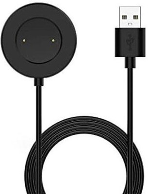 HexaGear Power Sharing Cable 5 A 0.56 m copper Charging Dock Cable for Watch S RMA 207(Compatible with Realme Watch S RMA207 USB Charging Cable, DO NOT WORK ANY OTHER SMART WATCH, Matt Black, One Cable)