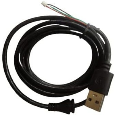 DEVBHOOMI Power Sharing Cable 1.8 m DB- 2.0 USB Cable for Mantra MFS 100 Fingerprint Scanner Biomet 1.8 Meter(Compatible with Scanner, Black)