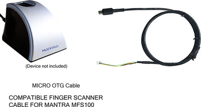 MANTRA Micro USB B Type REVERSIBLE REPLACEMENT POWER SHARING Cable Access Control(Fingerprint)
