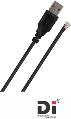 Di Reversible USB 2.0 1.5 m Usb 2.0 Mantra Cable(Compatible with Fingerprint Scanner,(Mobile, Laptop, Tablet) (Pack of 1) Black, Black, One Cable)