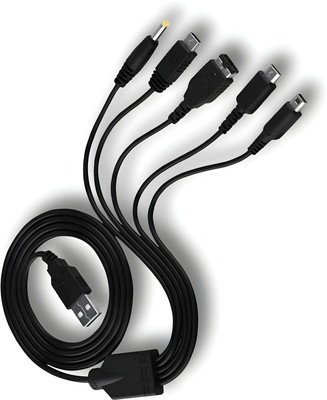 NavdeviEnterprise Reversible USB 2.0 1.5 A 1 m PVC Coated 5 in 1 Universal Multi Pin Charging Cable, 1 metre Long Fast Charging(Compatible with All Android Smartphones, Black, One Cable) NavdeviEnterprise Reversible USB 2.0 1.5 A 1 m PVC Coated 5 in 1 Universal Multi Pin Charging Cable, 1 metre Long Fast Charging(Compatible with All Android Smartphones, Black, One Cable)