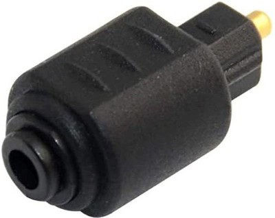 Tobo 3.5mm Female Socket Mini Jack Plug to Digital Toslink Male Audio AdapterTD-687OC Gaming Adapter(Black, For Mac OS, PS4)
