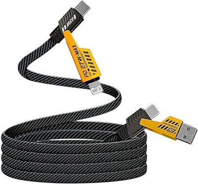 eZell Type C 1.5 m 4n1(2-Mtr)(Compatible with Mobile phones, Tablets, LAPTOP, Black, One Cable)