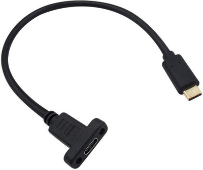 OG X NEXA WITH DEVICE Type C 0.3 m USB Type C Panel Mount Adapter Cable USB C Male to USB C Female Panel Mount Screw Hole Cable(Compatible with Laptop, Computer, Desktop, Black, One Cable) OG X NEXA WITH DEVICE Type C 0.3 m USB Type C Panel Mount Adapter Cable USB C Male to USB C Female Panel Mount Screw Hole Cable(Compatible with Laptop, Computer, Desktop, Black, One Cable)