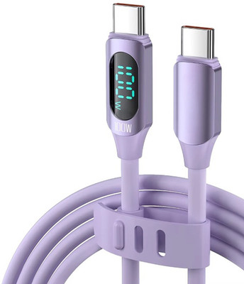 iFAST Type C 5 A 2 m DCCC-DS100-2MPL(Compatible with Tablet, Mobile, Bluetooth Neckbands etc, Purple, One Cable)