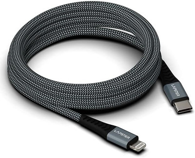 Lapster Type C 1 m LS-0146(Compatible with Smartphone, Black, Grey, One Cable)