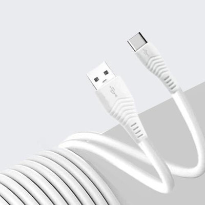 eZell Type C 3 m EZ932 - 3 MeterCable(Compatible with Mobilephones, Tablets, gadgets Etc, White, One Cable)