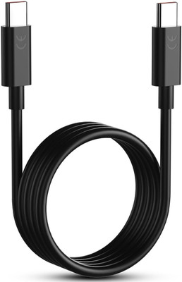 UniBoss Type C 5 A 1 m Copper Braiding 68W Type C to C Turbo Power Fast charging Moto data cable(Compatible with Motorola Mobiles, Black, One Cable)