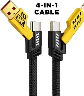 Divine's Type C 2 m DATA CABLE(Compatible with MOBILE PHONE, Black)