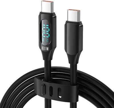 iFAST Type C 5 A 1 m DCCC-DS100-1MBK(Compatible with Tablet, Mobile, Bluetooth Neckbands etc, Black, One Cable)