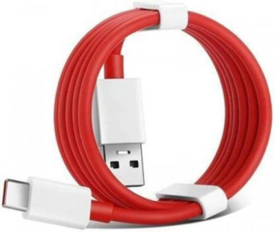 Koyonix USB Type C Cable 6.5 A 1 m 65W/6.5A SUPER FAST TYPE-C TO TYPE-C WARP CHARGING CABLE(Compatible with Mobile Phones with Fast Charging Support., Red, One Cable)