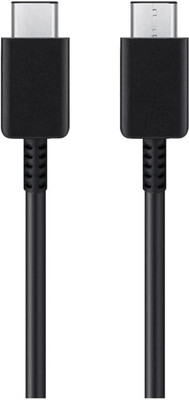 MAK Type C 2.4 A 1.1 m Copper USB Type C to Type C Fast Charging Charging Cable With Data Sync Feature Supports Android Devices & Laptops(Compatible with mobile, Black, One Cable)
