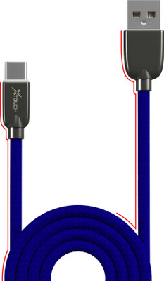 XTOUCH USB Type C Cable 1.2 m Fast Charging(Compatible with All iOS Devices, Blue, One Cable)