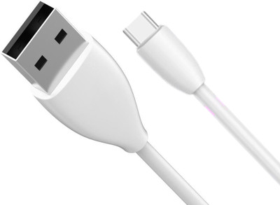 Ivon USB Type C Cable 2 A 3 m EZ607- TypeC(Compatible with Mobile Phones, Tabelts, White, One Cable)