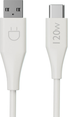 CHARGE 24 USB Type C Cable 1200 m With 10Amps SMART IC for FASTER and STABLE current transmission up to 120W + Foil for lesser current loss(Compatible with mobile, White)