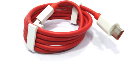 NUKAICHAU USB Type C Cable 6.5 A 1.00001 m Copper Braiding 33W/67W/120W TURBO SONIC CHARGE FAST CHARGER CABLE & Data Sync(Compatible with Data cable charging c type, Red, One Cable)