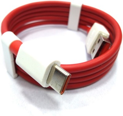 AYUVEDA USB Type C Cable 6.5 A 1.00436999999996 m Copper Braiding one plus c type charging cable(Compatible with For Realme X3 | Realme 7i | Oppo Reno | Oppo 2 | Oppo 2Z | Oppo 2F, Red, One Cable)