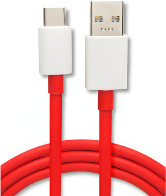 Flipkart SmartBuy USB Type C Cable 8 A 1 m Silver Wrap OEM 65W-10W/6.5A VOOC/WARP/DASH/SUPERVOOC/SUPERDART CHARGER(Compatible with oppo,realme,narzo,oneplus,vivo,iqoo,samsung,motorola,mi,redmi,poco, Red, White, One Cable)