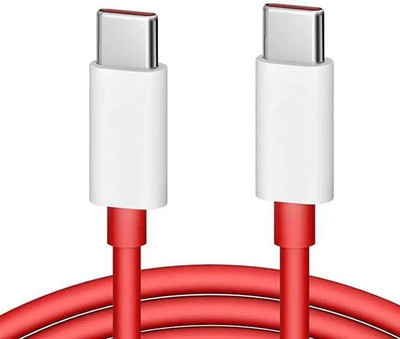 X88 Pro USB Type C Cable 1 m Type C to C Charging Data Cable(Compatible with Mobile, Red, One Cable)