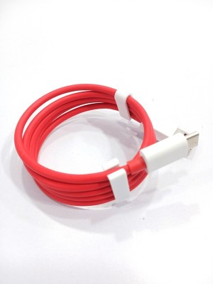 SANNO WORLD USB Type C Cable 6.5 A 1 m Copper Braiding Data cable and sync type c(Compatible with 65W SUPER DART/VOOC TYPE C Cable, Red, One Cable)
