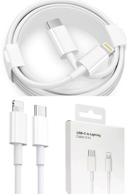 SANNO WORLD USB Type C Cable 1 m 20Watt Fast Charger USB Type C Adapter with Type C Lightening Cable(Compatible with Apple iphone Device, White)