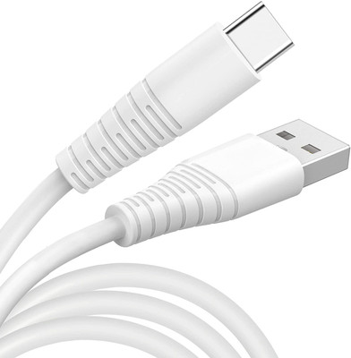 ZEBRONICS USB Type C Cable 2 A 1 m ZEB-TU240 2.4A Data Charging Cable with high quality charg for all Android mobile phones(Compatible with All Phones With Type C port, White)
