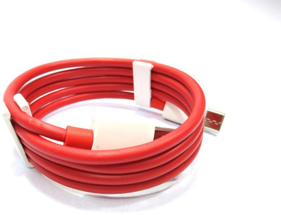 NUKAICHAU USB Type C Cable 6.5 A 1.16 m Copper Braiding Infinix Hot 10 Pro/Infinix Hot 10S USB Cable | Data Sync Cable(Compatible with Charger data cable, Red, One Cable)