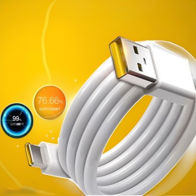 ULTRARAPID USB Type C Cable 6.5 A 1 m usb c type cable 18W/33W/44W/65W/66W/80W SuperVooC/Dart/SuperDart Fast Charging Cable usb c cable | Compatible with R-ealme 1/2/3/Pro/3i/5/X/5/6/7/8/9/10/11/GT/Neo Flash/SE/C1/C2/C3/C11/C20/C21 All C Series | R-ealme Narzo 10/20/30/50 Pro | R-ealme X Series | R-