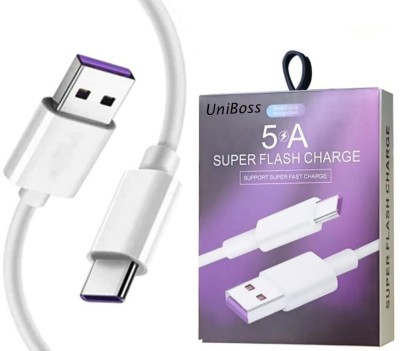 UniBoss USB Type C Cable 5 A 1 m Copper Type C Fast Charging Cable 5Amp USB to Type C Fast Charging Cable Data Transfer Lead Visit the DN-Technology Store(Compatible with All Smartphones, IPhones, Type C, Tablet, Charging Adapter, White, One Cable)