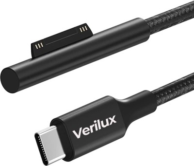 Verilux USB Type C Cable 5.9 m TYPE C Charging Cable for Surface Laptop, 5.9ft Surface TYPE C Charging Cable(Compatible with Surface Pro7 Go2 Pro6 5/4/3 Laptop1/2/3, Black)