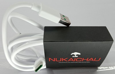 NUKAICHAU USB Type C Cable 6.5 A 1.00018 m Copper Braiding C Cable Compatible with Realme 7 Pro| Realme X2 Pro| Realme 6| Realme 7(Compatible with 18 watt type c charger realme, White, One Cable)