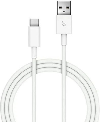 vivo USB Type C Cable 1 m Flash Charge 2.0 Type C Fast Charging Cable(Compatible with iQOO, Vivo, White, One Cable)
