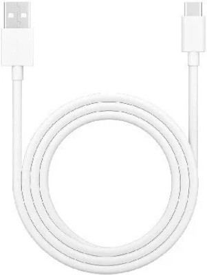 OPPO USB Type C Cable 1 m Type C Supervooc Fast Data Cable(Compatible with Oppo, White, One Cable)