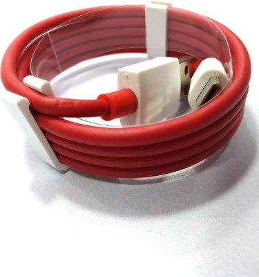 AYUVEDA USB Type C Cable 6.5 A 1.00437999999996 m Copper Braiding One plus cable(Compatible with For Oppo Reno 10x Zoom | Oppo k3 | OnePlus 6T | Oneplus 7 | Oneplus 7T, Red, One Cable)